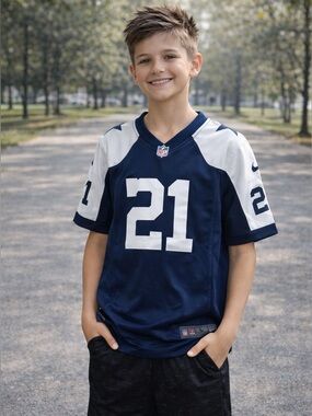 Nike Dallas Cowboys Ezekiel Elliott #21 Youth Large Jersey NFL Official